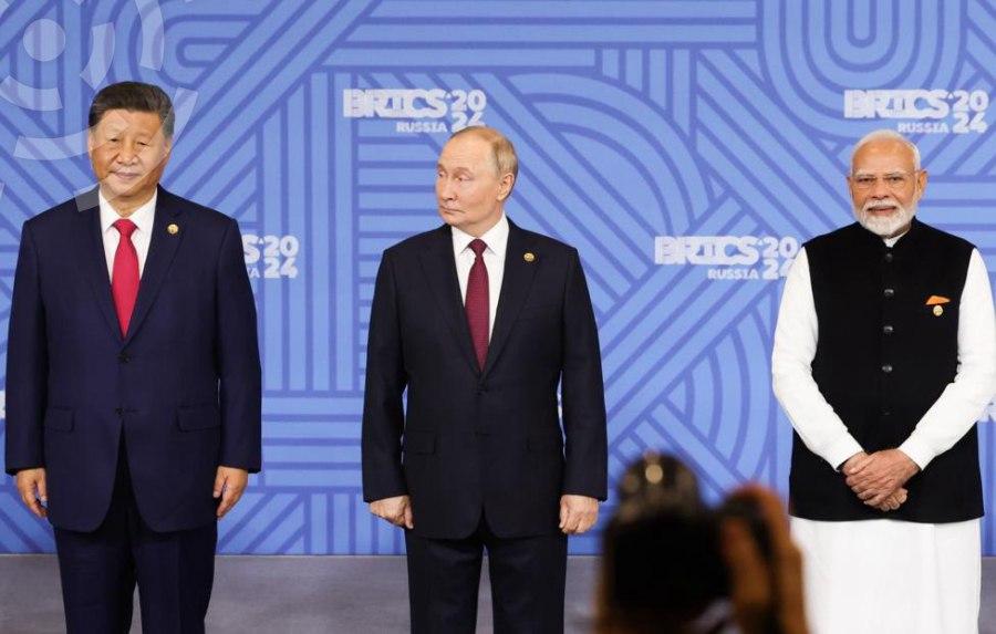 Премьер-министр Индии Нарендра Моди, Президент России Владимир Путин, Председатель КНР Си Цзиньпин